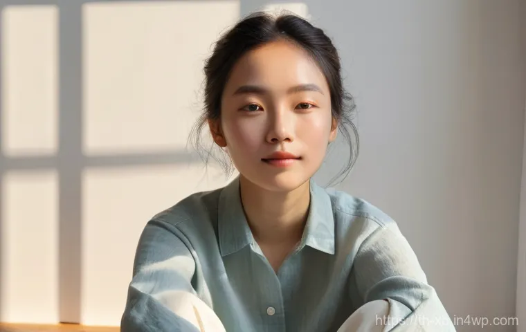 정서적 민첩성 개발을 위한 감정 조절 기술 - **Prompt:** A serene young adult, gender-neutral, wearing comfortable, light-colored clothes (e.g., ...
